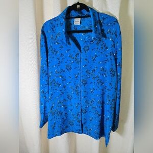 Blair Vibrant Blue Floral Shirt Tunic